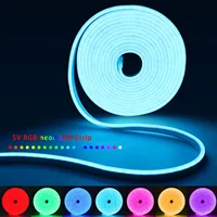 5V USB RGB Neon LED Strip 1M 2M 3M 5M RGB Neon Tape With TUYA Bluetooth App and Remote Control For Sign Neon Decoration Lighting 2