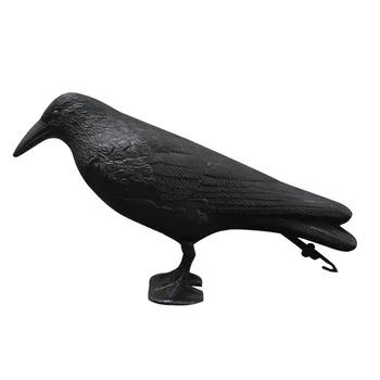 Simulation Crow Black Raven Bird Repellent Natural Pest Control Pigeon Repellent Raven Prop Scary Decoration Party Supplies 2