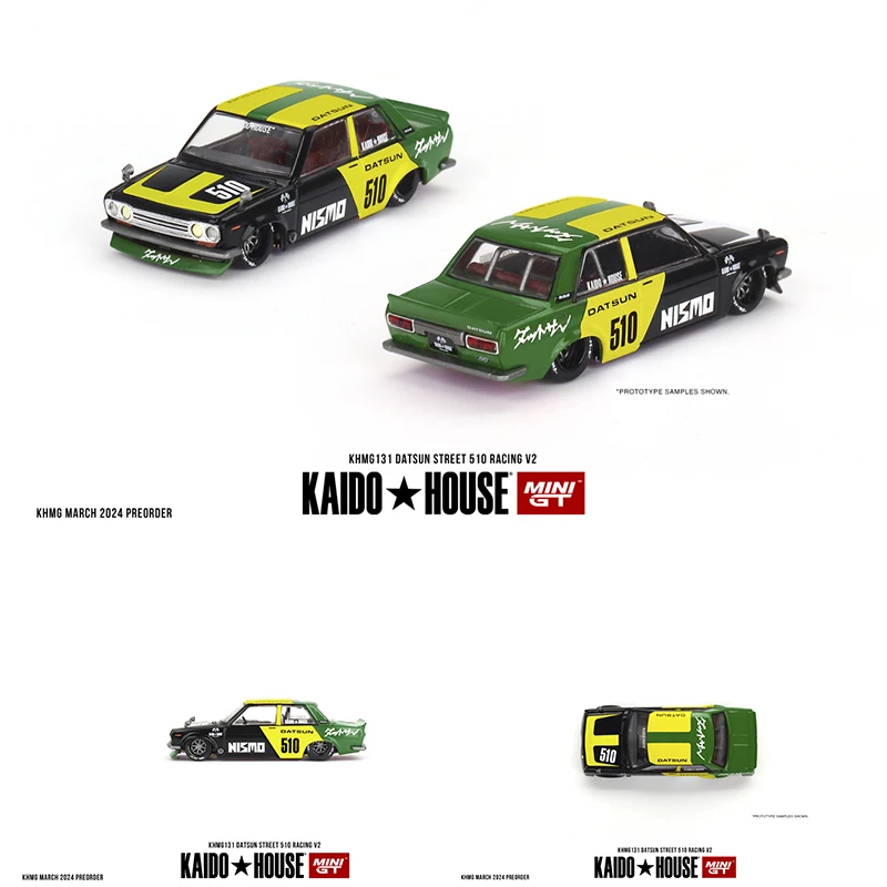 MINIGT Kaido House In Stock 1:64 NSX CIVIC M3 Skyline R34 EF GTR 510 WAGON R33 Carbon Openable Hood Diecast Diorama Car Model 3