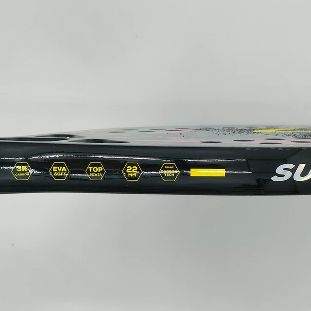 Camewin 3K Beach Tennis Racket Full Carbon Fiber Rough Surface Outdoor Sports Racket For Men Women Adult Senior Player 2024 New 4