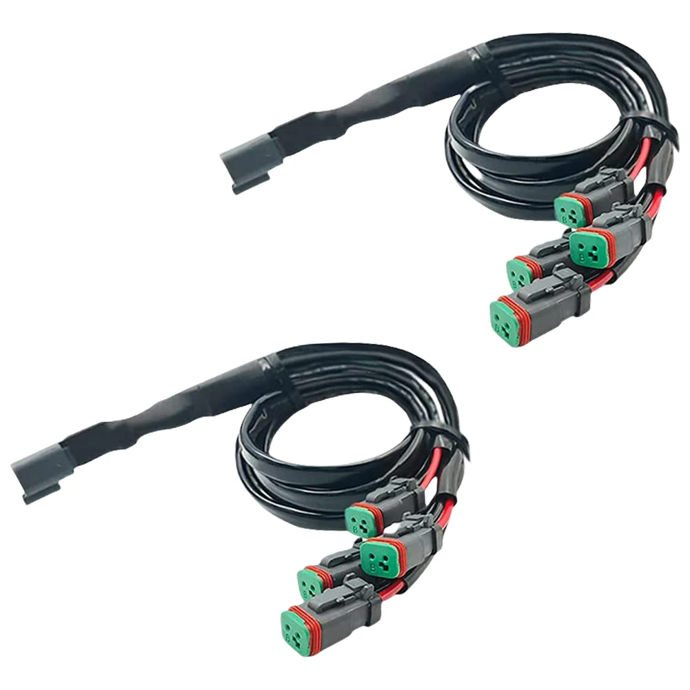 2Pcs Y 모양 Deutsch DT DTP 어댑터 배선 하네스 분배기 2/3/4 출력 IP68 방수 ATV UTV 보트 트럭 액세서리
