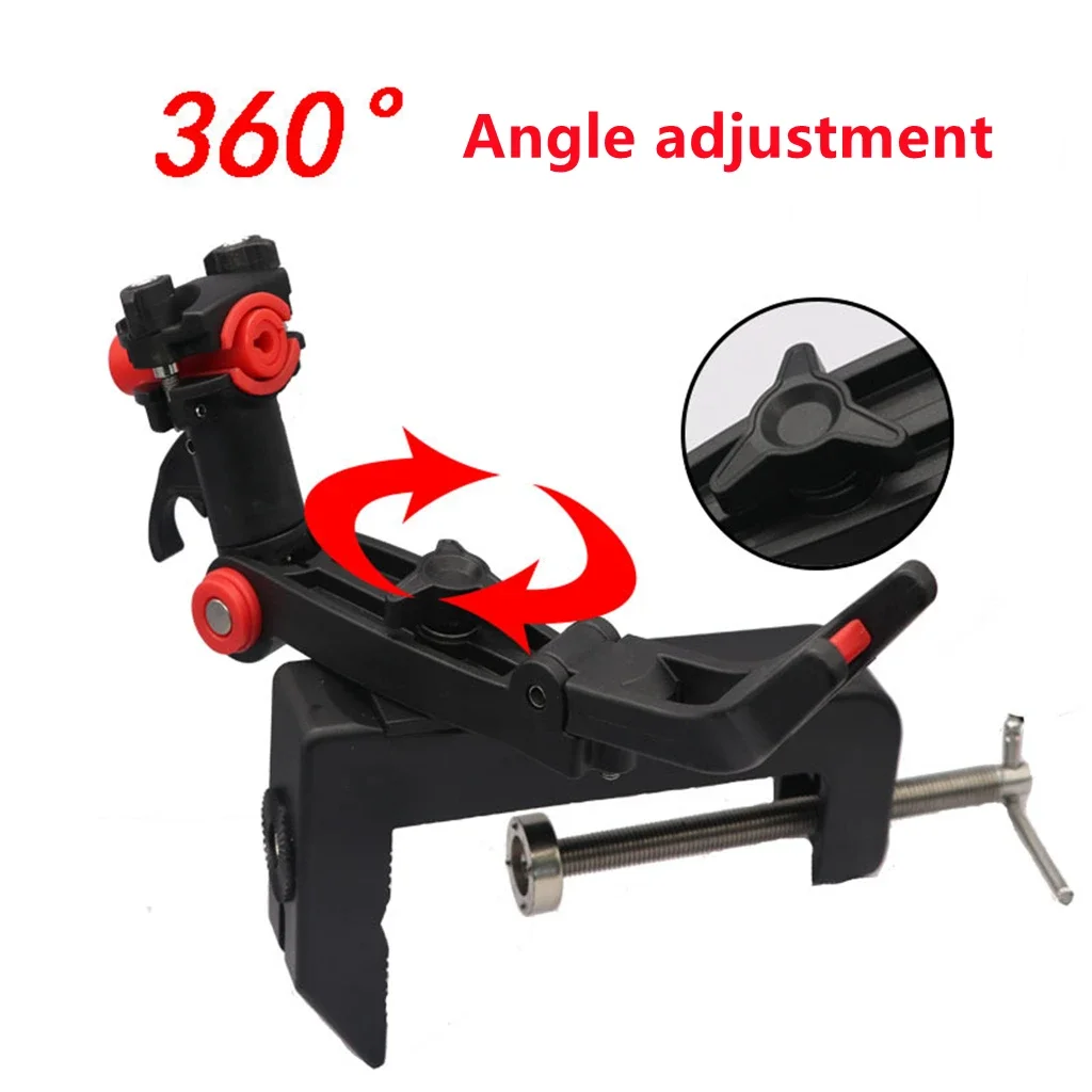 Fishing Rod Holder 360 Degree Adjustable Angle Sea Fishing Rod Bracket Universal Gun Turret Lock Device Kayak Boat