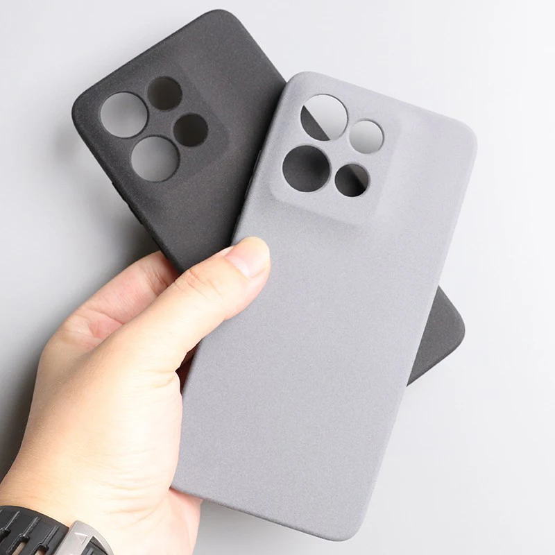 Sand Matte Soft Silicone Shockproof Phone Case - Full Protection Camera Cover
