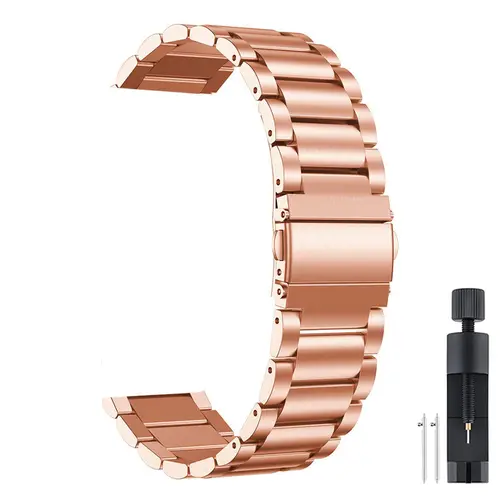 18mm 22mm 20mm Watch Band For Samsung Galaxy Watch 7/6/5/4/3 S3 Active2 Huawei Watch GT 6 Pro GT5 GT4 GT3 2 Stainless Steel Band - Image 18