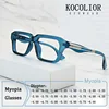 New Brand Design Square Alloy Frame Myopia Glasses Prescription Photochromic Anti Blue Light Women Shortsight Eyewear 0 to -6.00