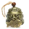 1pcs Bell Characteristics Handmade Hanging Wind Chime Hemp Rope Traditional Zinc Alloy Dragon Fish Luck Fortune 4