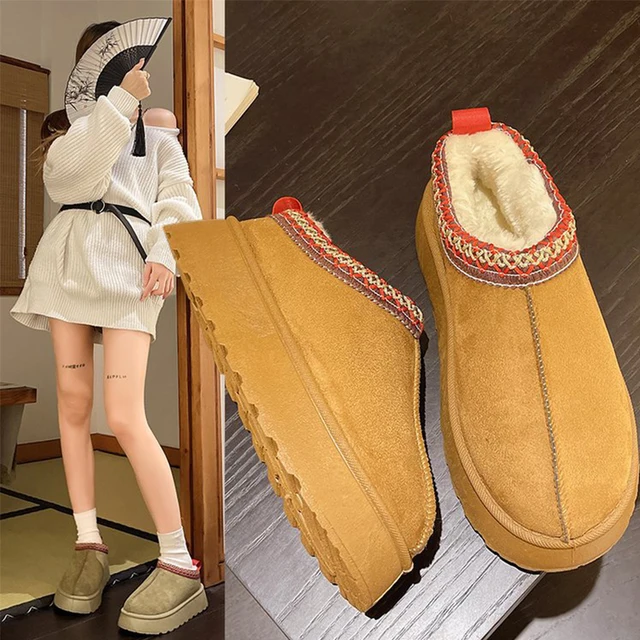 Дизайнерские зимние ботинки, австралийские мини-ботинки, женские Теплые Зимние полуботинки с мехом, роскошные ботинки, ботинки 1