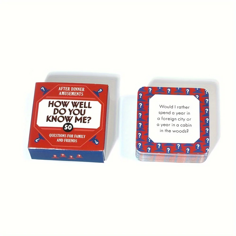 50 Questions Dinner Game-Role Playing Card Game for Adults