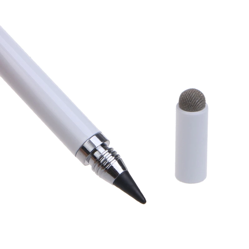Styluspen met Dubbele Kop, Zwarte Touchscreen-pen voor Tablet-telefoon Tekenen, Schilderen