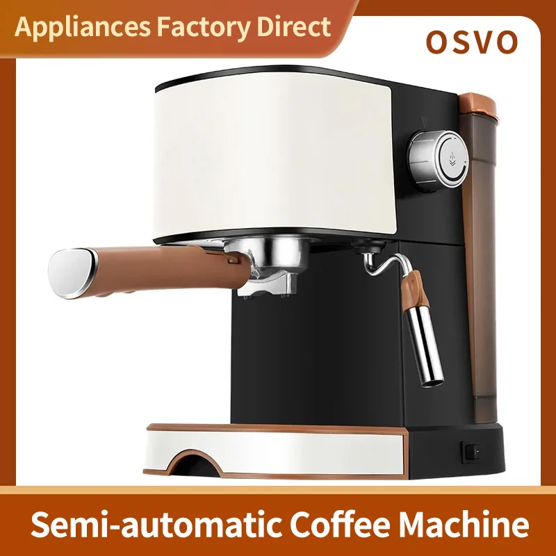 

Home Office Small Espresso Machine Automatic Pump Pressure Steam Milk Foam Machine Integrated Coffee Pot 20bar