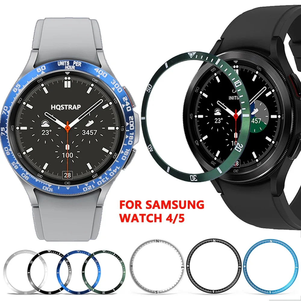 

Браслет из нержавеющей стали для Samsung Watch 4 Classic 46 мм, металлические кольца для Samsung Galaxy Watch 4 5 6 44 мм, аксессуары для часов
