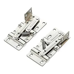 Set of 2 Self - Closing 45° Hinges for Cabinet and Furniture Doors (A 2pcs Iron)