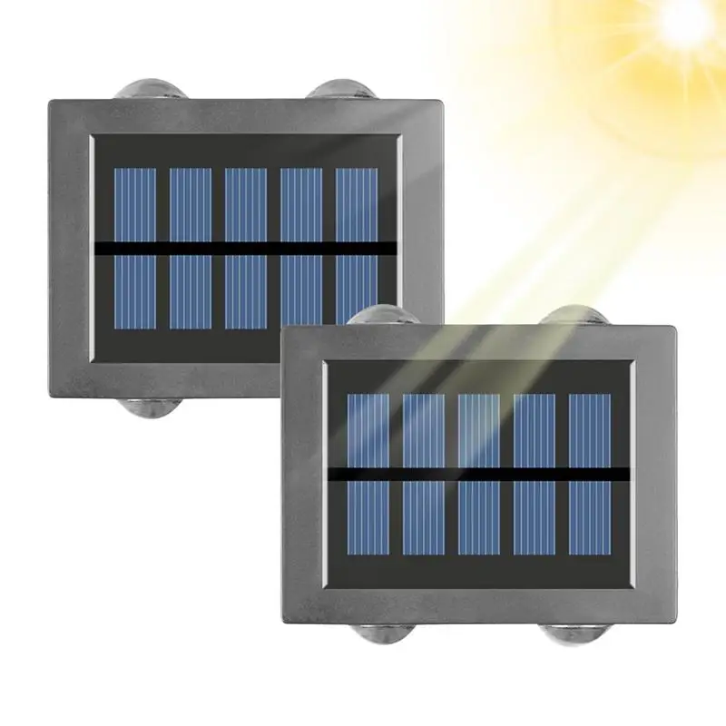 

Фонарь Настенный на солнечной батарее, вертикальный и нижний свет, 2 шт.