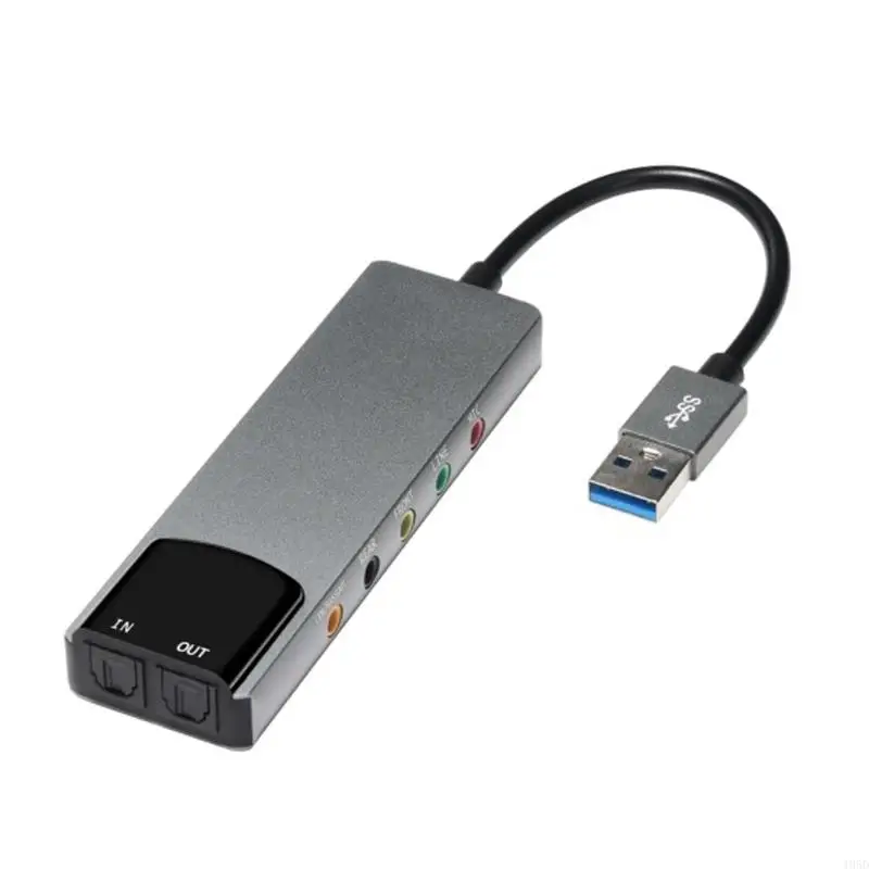Usb מממשק קול כרטיס קול חיצוני עם מיקרופונים, לשורה, אופטית לעריכה מקצועית איכותית