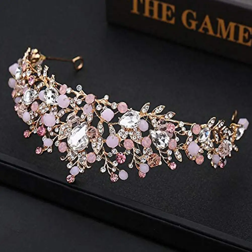 Prinzessin Krone Für Kinder Kristall Tiara Mädchen Haar Zubehör Mädchen Prom Geburtstag Hochzeit Haar Schmuck Party Kopf Zugang X6G0 – Detail 8