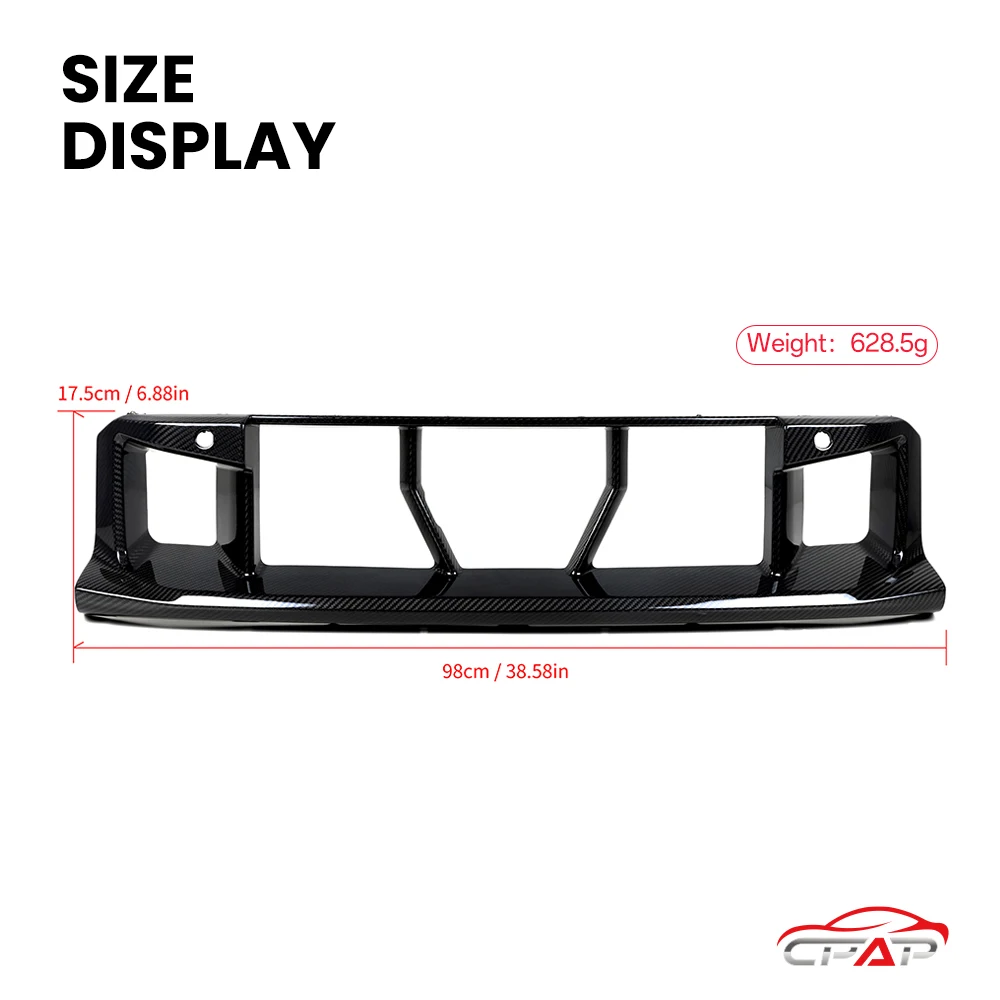 Real Dry Carbon Fiber Front Grille Center Trim for BMW M2 G87 OEM Style 2023-IN Air Intake Vents Bumper Grills Accessories