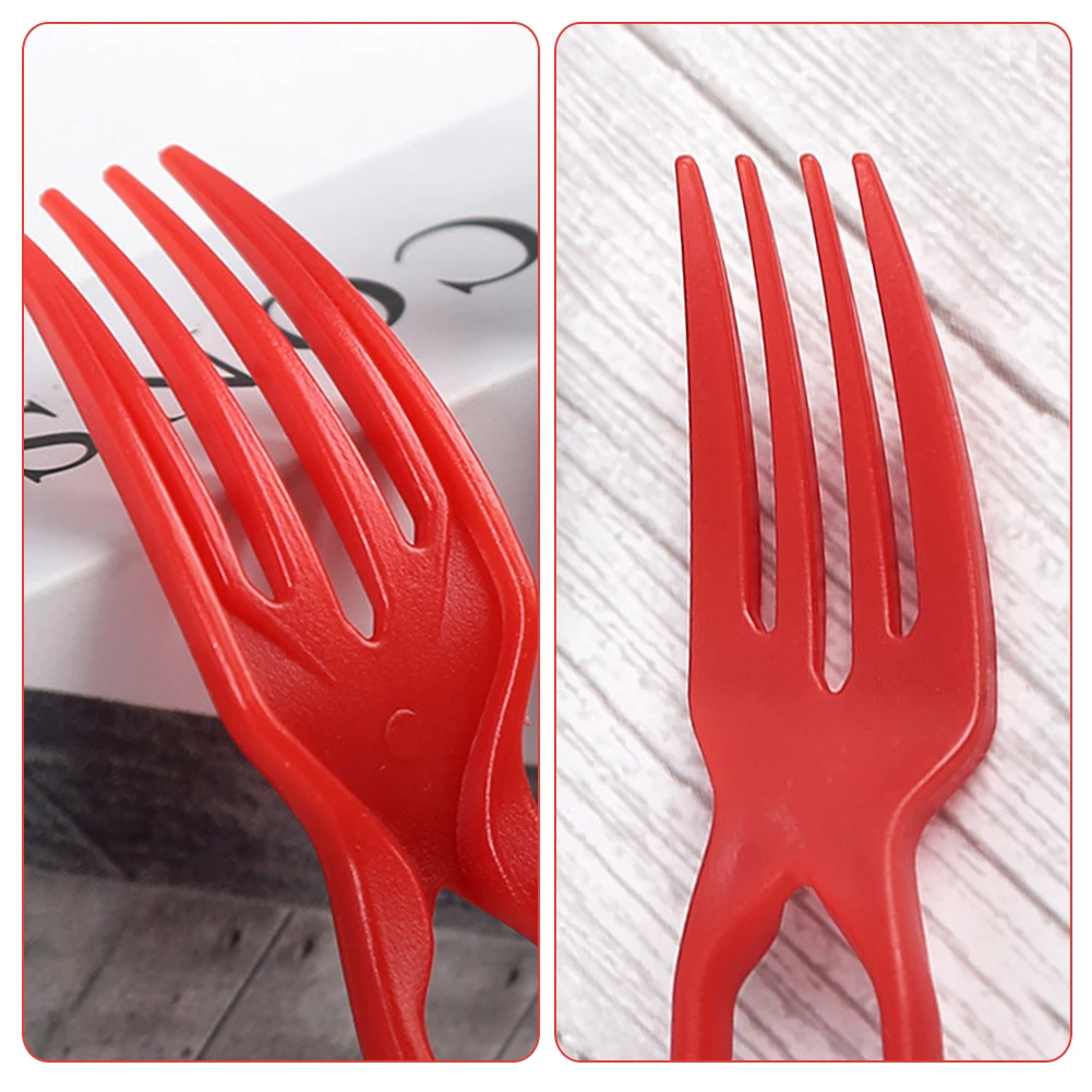 Chopsticks/Fork In One 50 PCS Long Handle Comfort Grip Tableware For Indoor Outdoor