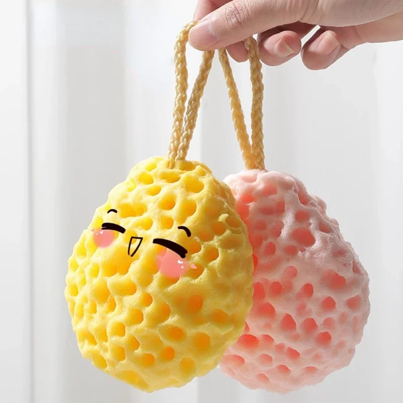 Soft Mesh Shower Sponge Ball Nylon Baby Cleaning Brush Shower Foam Body Cleaner Exfoliating Scrub Ball Bathroom Products shower sponge ball