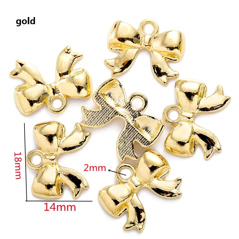 Bow Tie Connector Charms For Jewelry Making DIY Pendants For Gift Bulk