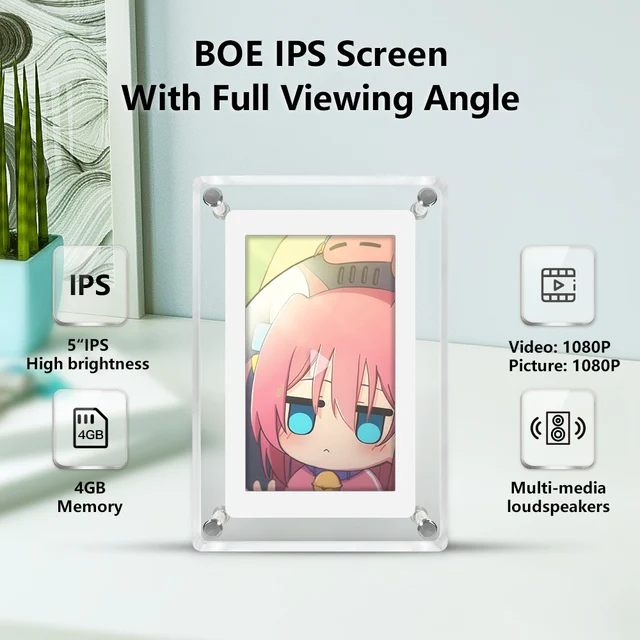 5" Acrylic Digital Frame 3