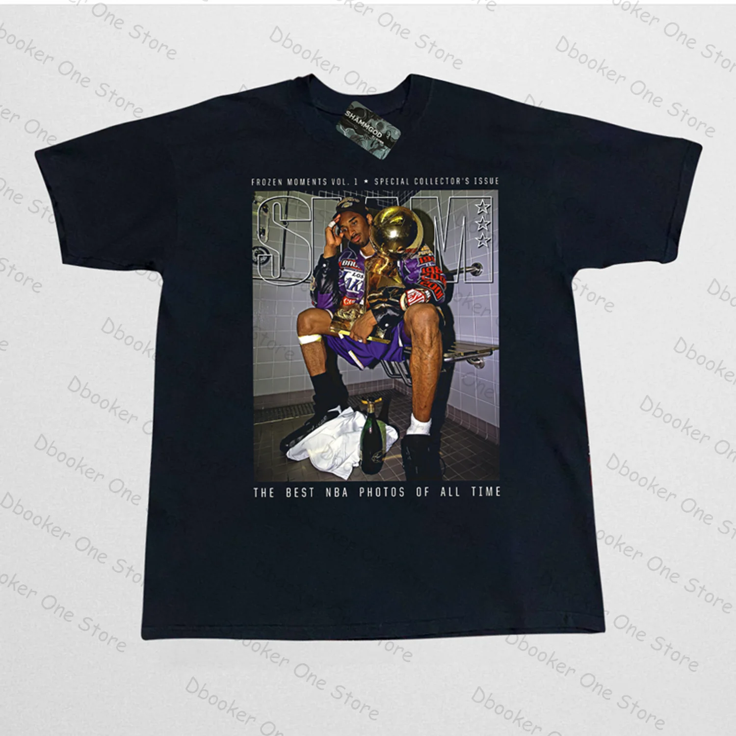 Slam Kobe Vintage T-shirt Hip Hop Men's Women's Short-Sleeved Tops 260 Grams Heavy Cotton