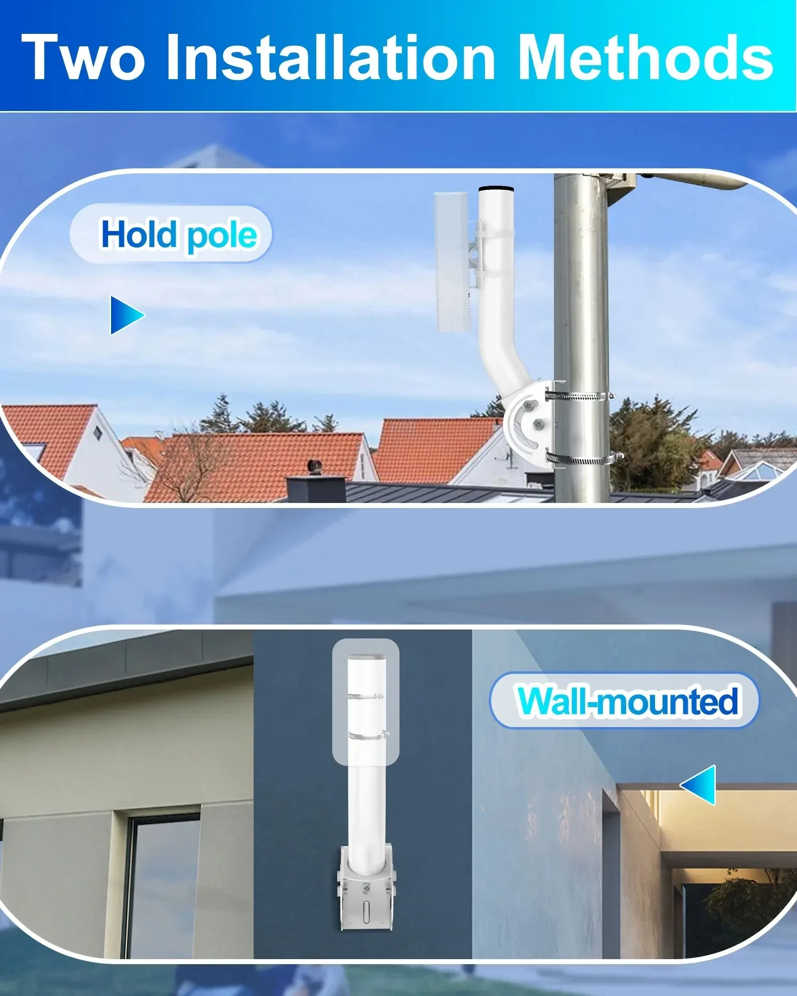 Wifi Signal Outdoor Point to Point AP Access Wireless Bridge Bracket Mount Client Bridge CPE Antenna Mounting Pole Bracket 1Pack