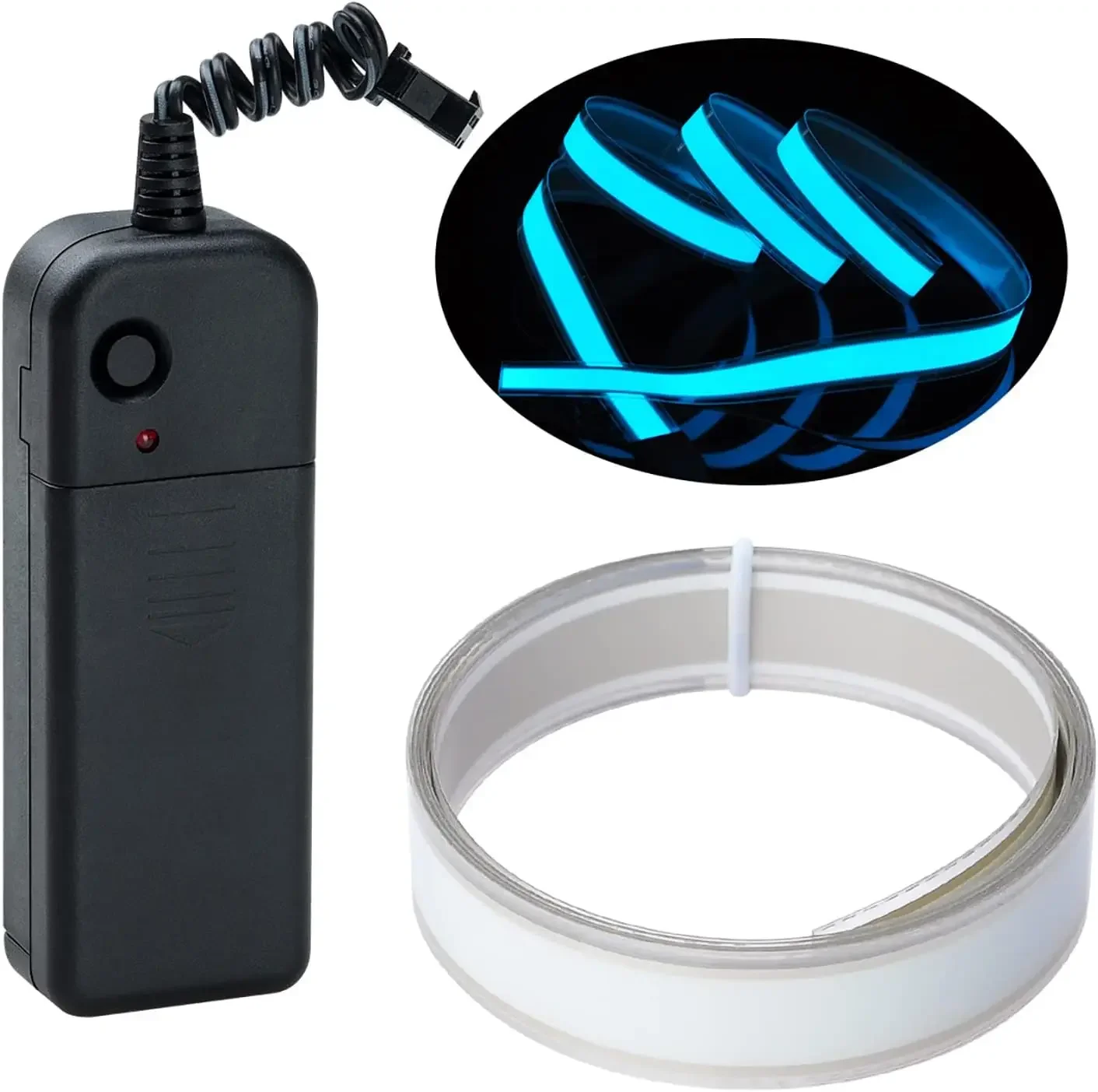 1M Neon Glowing Strobing Electroluminescent Robin El Tape Belt