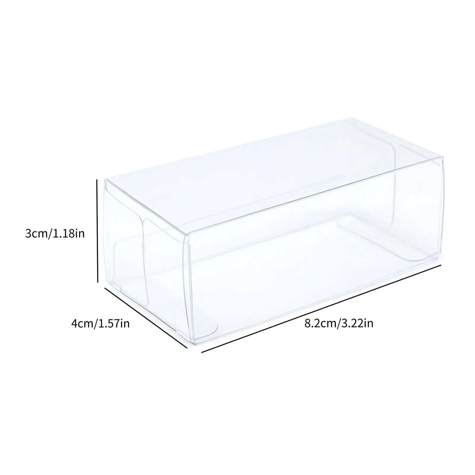50Pcs/Set 1/64 Protector Clear PVC Cases Toy Car Model 1/64 Display Protection Box for Statue Souvenirs Collectibles Model Cars 5