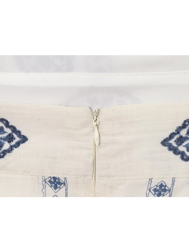 TFMLN Vintage Printed Women's Sling Dress Sexy Hollow Out Design Sleeveless Backless Dresses 2025 New Summer Beach Ladies Robe