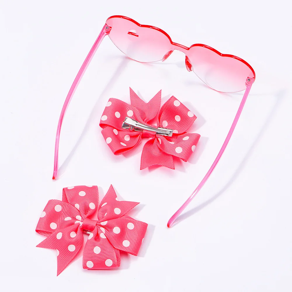 Butterfly Hair Clips for Girls - Cute Glasses Hairpins Headband Set Fashion Party Hair Accessories Gifts Kids Bow Barrettes