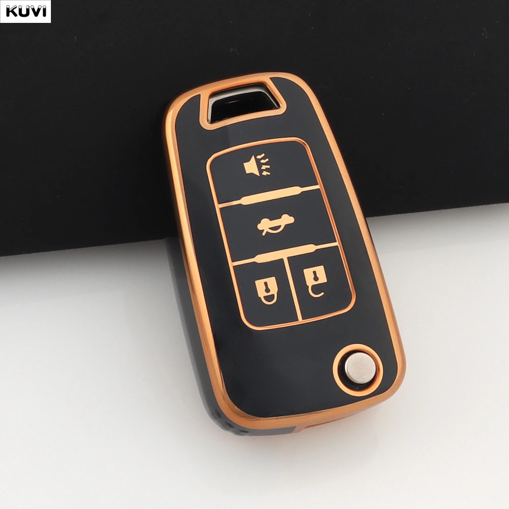 Premium TPU Car Key Case Cover – 3/4 Button Protection