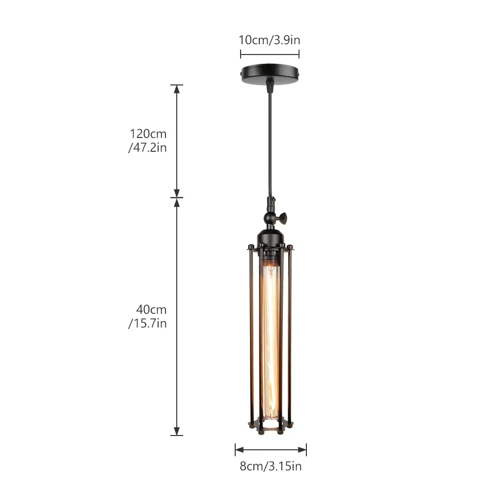 Vintage Hanglamp Industriële Kroonluchter Amerikaanse Retro Overhandigende Lamp Restaurant Koffie Woonkamer Binnenhuisverlichting