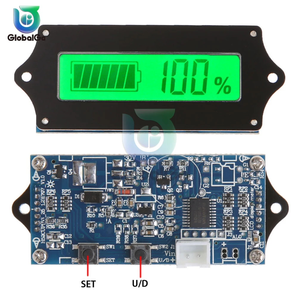 12V/24V/36V/48V 납산 리튬 배터리 용량 표시기 LED 배터리 테스터 충전 레벨 표시기 전력 레벨 검출기 테스트