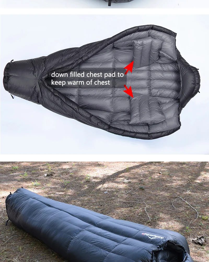 Kamperbox Winter Sleeping Bags Camping Down Sleeping Bags Winter Outdoor Ultralight Sleeping Bags Camping Equipments