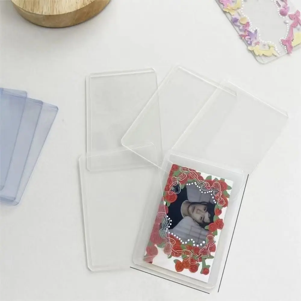 

Photocard Holder PVC Card Cover Photo Display Holder Korean Style Goo Card Cover Access Card Protective Case Women Card Cover