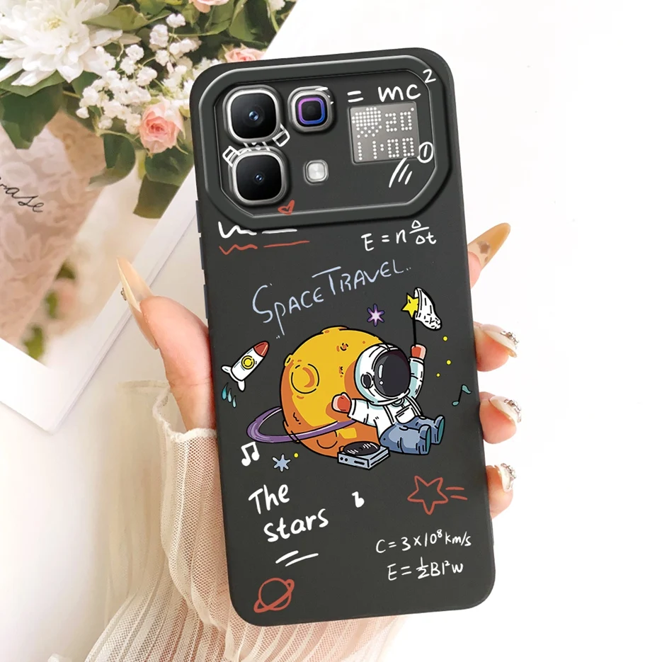Cute Cat Astronaut Cartoon Soft Silicone Phone Case