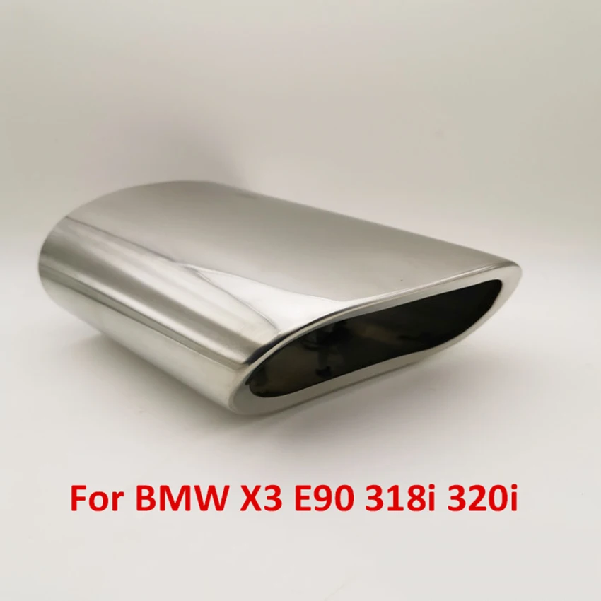 Car Exhaust Muffler Tip Pipes Cover FOR BMW 3 Series 318 320 E90 318i 320i X3 Car Styling Parts Accessories exhaust muffler tip