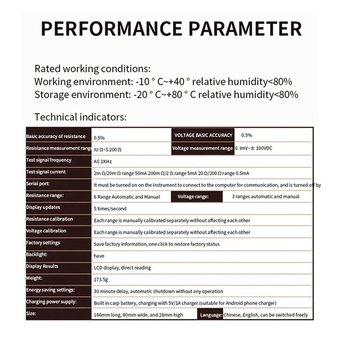 

RC3563 Battery Voltage Internal Resistance Tester Ternary Lithium Battery/LiFePO4 Battery/18650 Measure