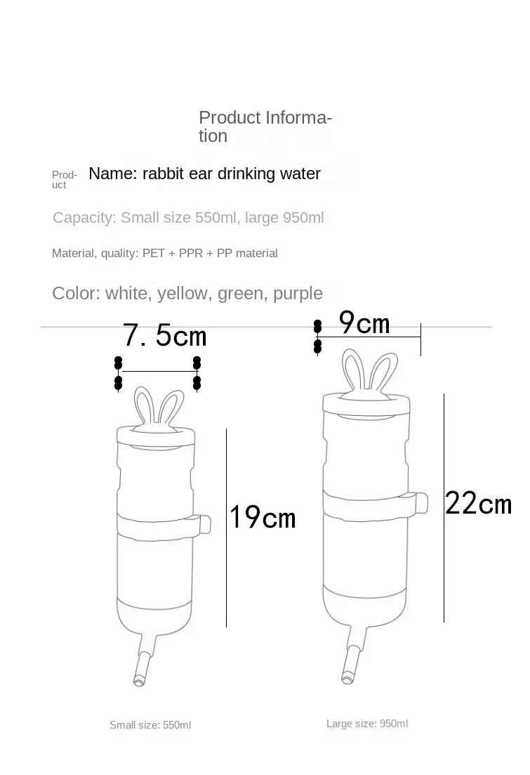 Title 9, Dog hanging waterer cat water bottle puppy not ...