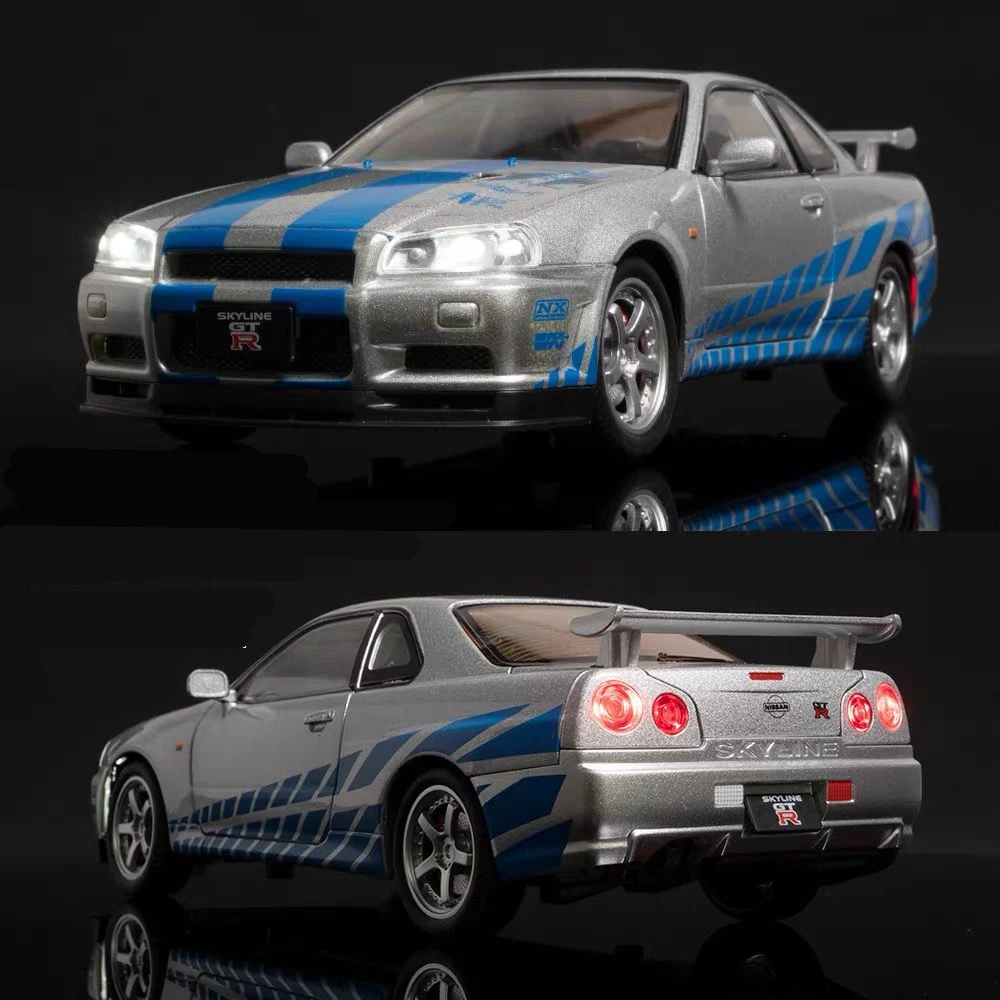Skyline R34 Race Car: The Ultimate 1:24 Diecast Model for Enthusiasts ...
