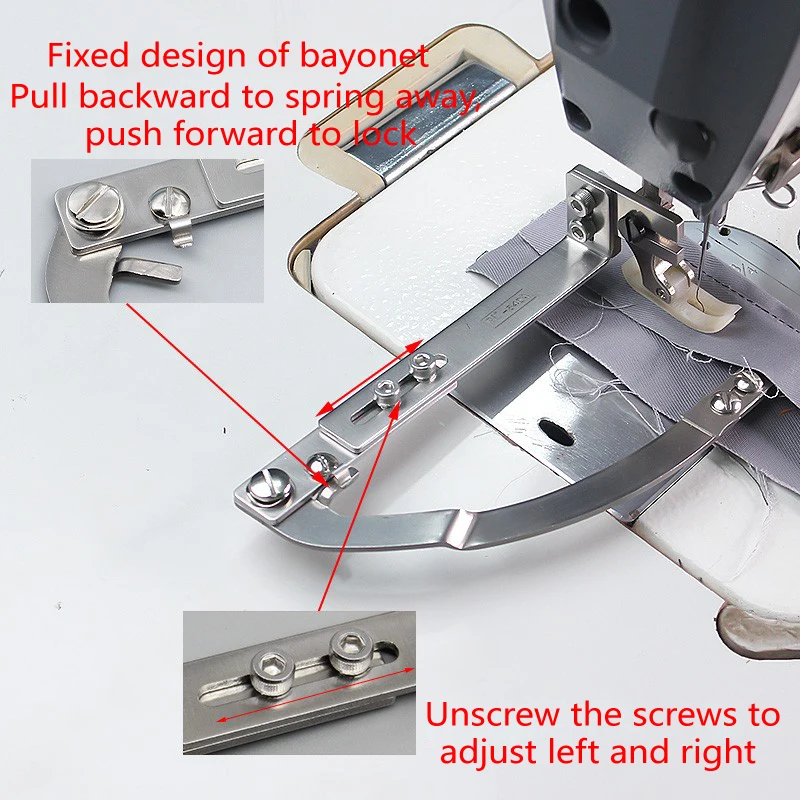 Description Picture 5 of itemCovered Seam Quilting Guide Bar Seam Guider/Rule Indutrial Lockstitch Sewing Machine Seam Guider/Flat Car Sewing Accessories