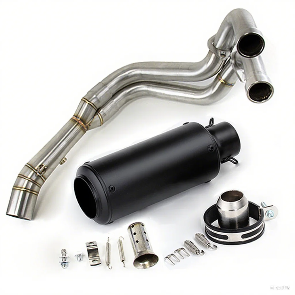 MT 07 FZ 07 Motorcycle Exhaust Full System For SC Project Muffler