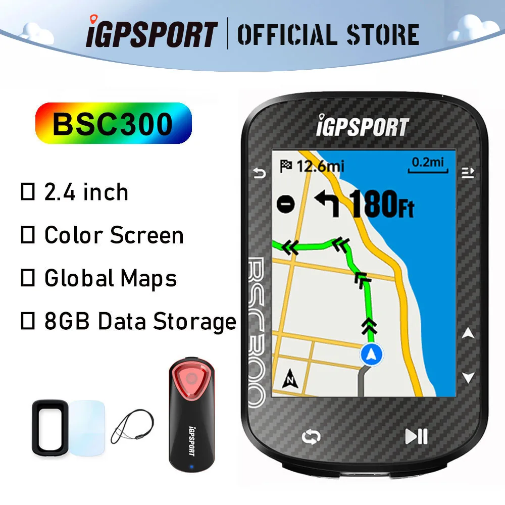 thumbnail interactive-video image 1 of Ride Smarter: IGPSPORT BSC300 GPS Bike Computer With Offline Maps, Navigation & 130+ Data Fields 1 of 11