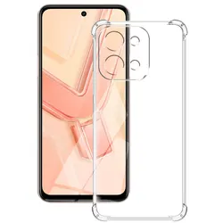 Clear Shockproof Silicone Soft Phone Case - Enhanced Protection Back Cover for Vivo Y28 5G (Shockproof Case)