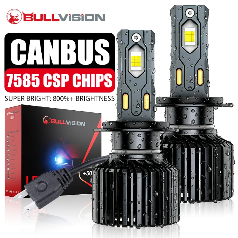 불비전 G3 H4 H7 H11 LED 자동차 헤드라이트 캔버스 7585 CSP H8 ..