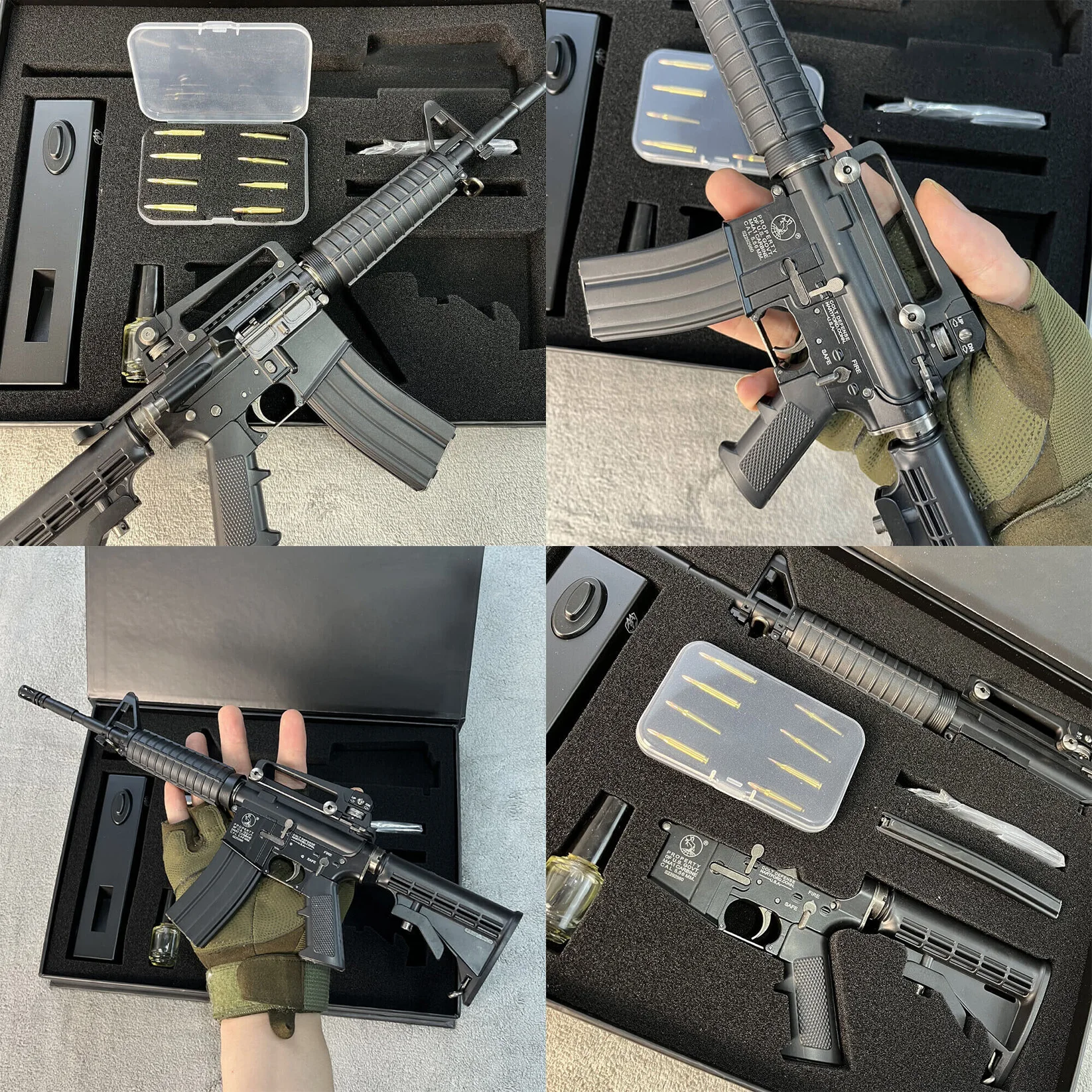 1/3 Metal M416 Scale Toy Gun Miniature M4A1 Rifle Sniper Model Assemble Disassemble Build Kit Collection Toy Gifts 6