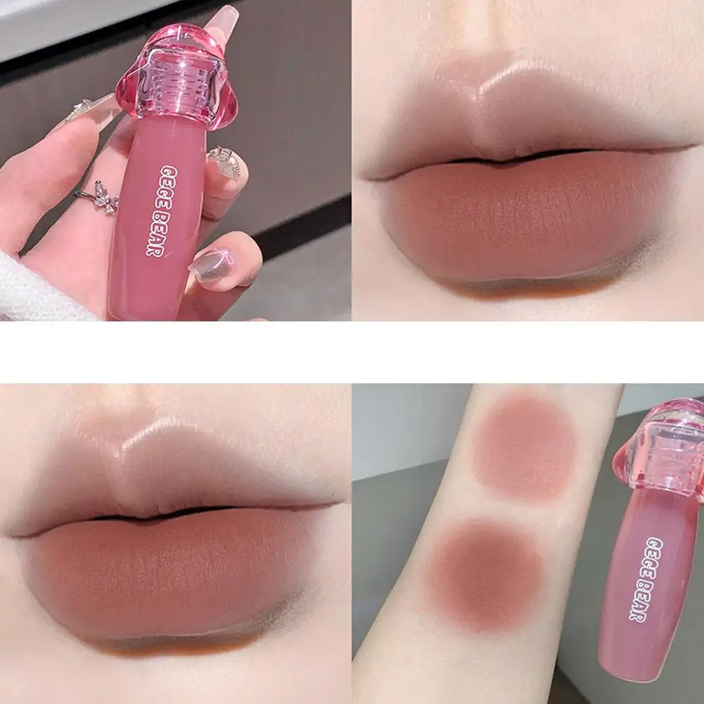  אבקת שפתון מאט ולווט 2 ב-1 טקסטורה רכה להבהרת העור בעונת הסתיו והחורף, לחות לשפתיים, מתנת חג