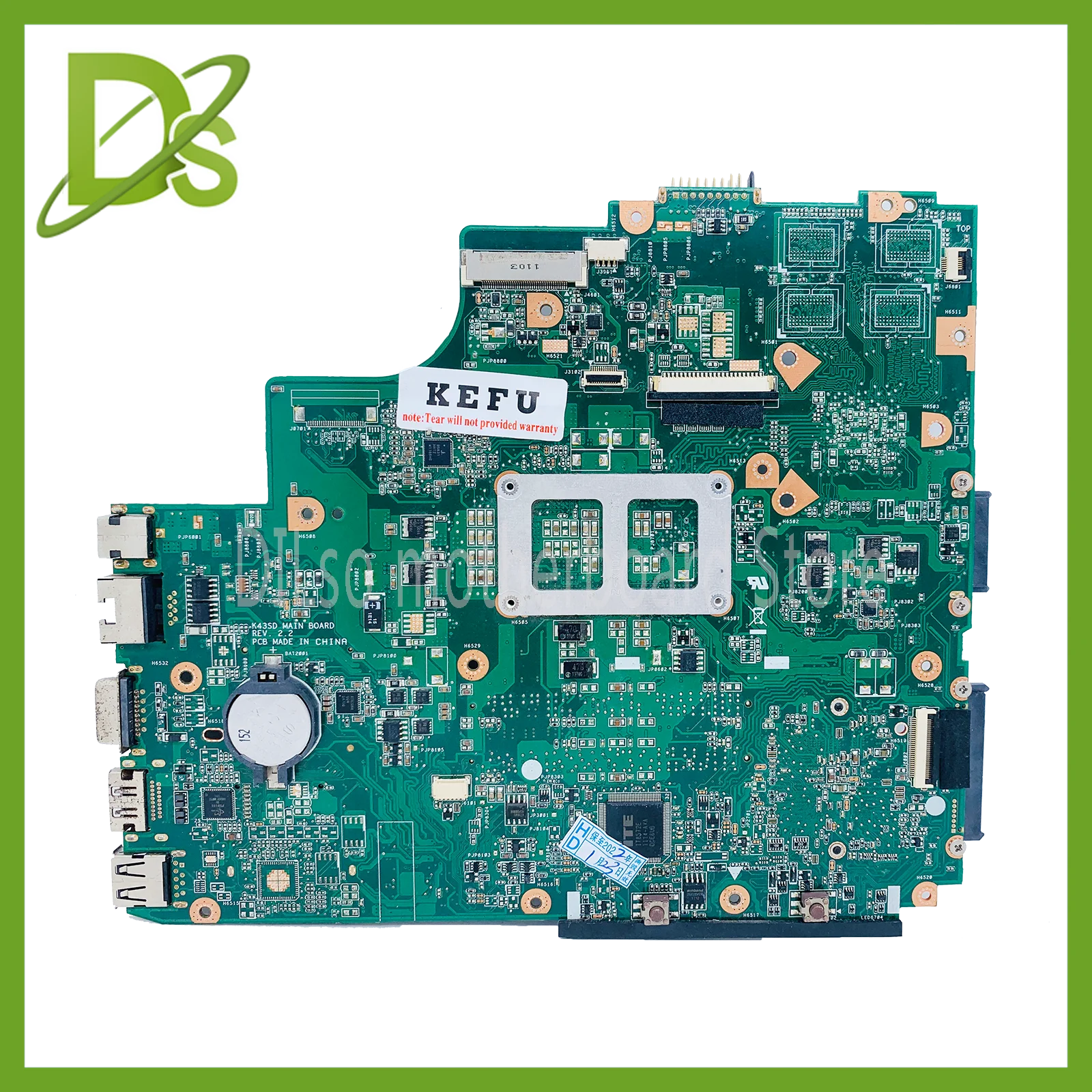 Kefu K43sd Placa-mãe do Portátil para Asus K43sd K43e A43e Mianboard sem Gpu Ddr3 Slot Teste Placa-mãe - Imagem 2