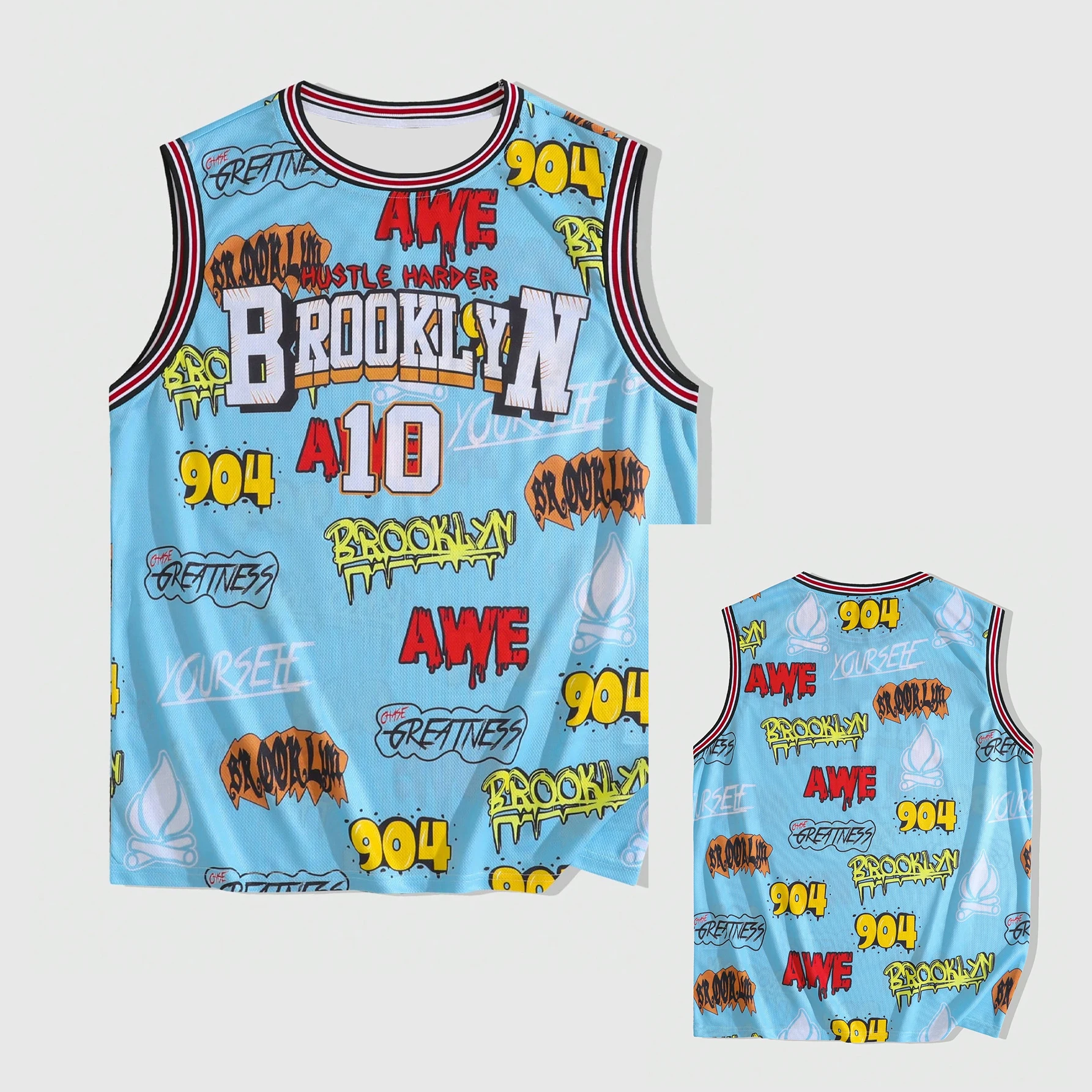 بروكلين رقم 10 جيرسي الرجال الإعدادية الرجال أكمام...