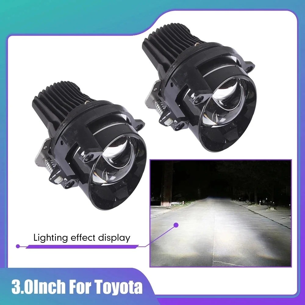 

3 inch Bi LED Fog Light Lamps Lens Projector for Volkswagen Toyota Nissan Valeo with 12V 24V 35W 6000K